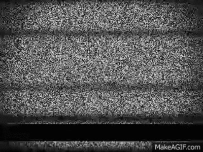 Snow on an old TV screen.